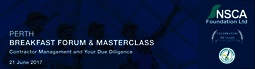 NSCA Breakfast Forum & Masterclass — Contractor Management and Your Due Diligence Edm header 1024x279