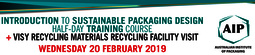 AIP Sustainable Packaging Design Training Course + Materials Recycling Facility Tour Event 2019 aip training nsw feb header 1100px