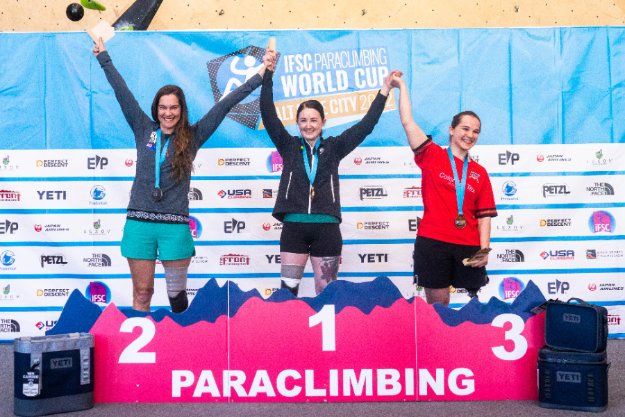 Sarah Paraclimbing World Cup Journey 2024 Australian