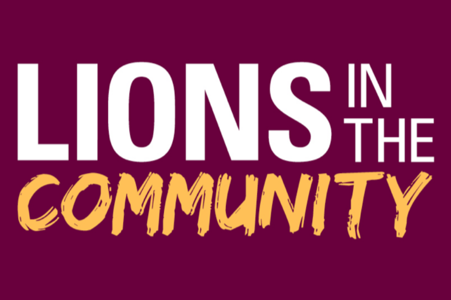 Lions in the Community Banner