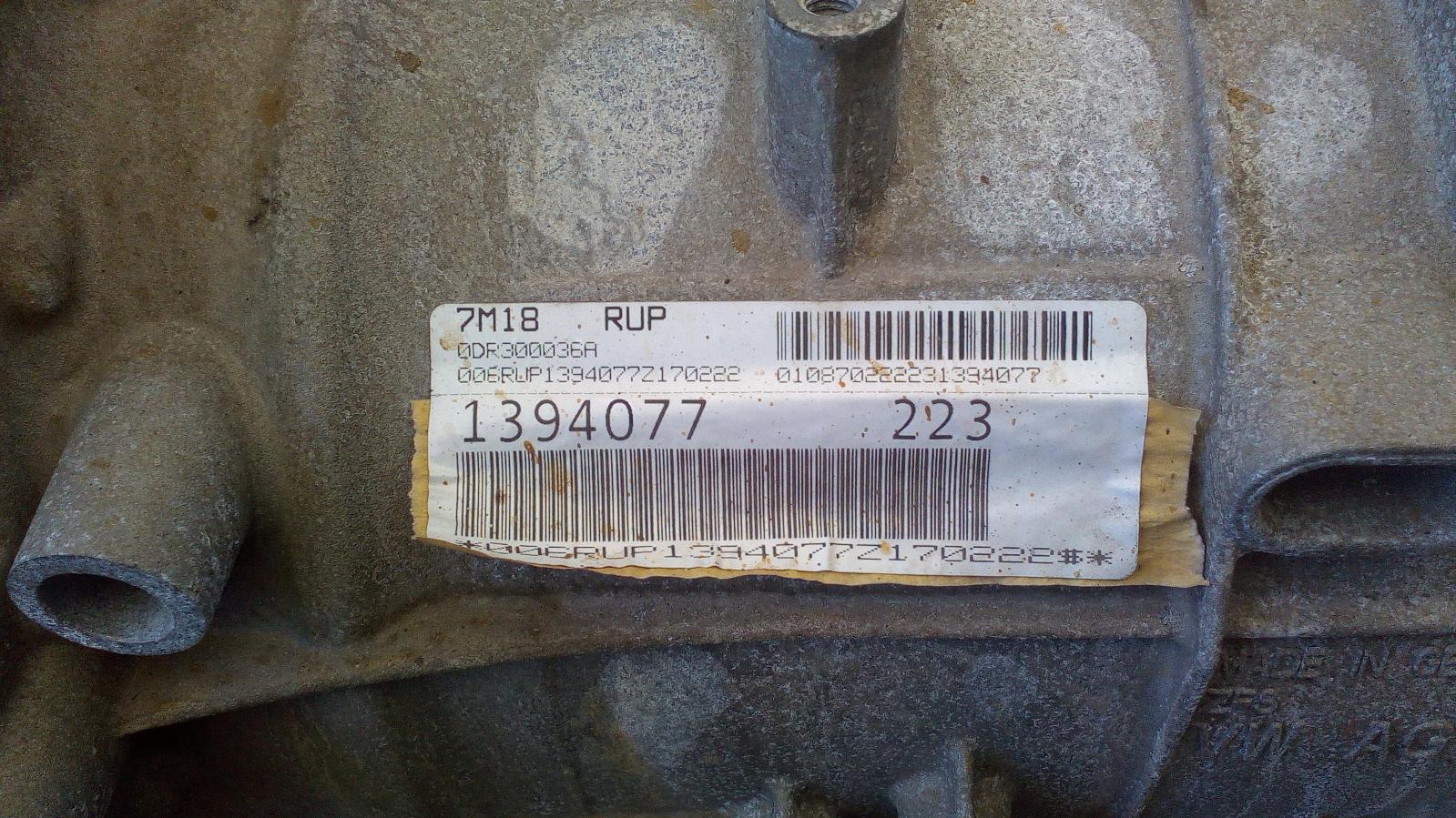 View Auto part Trans/Gearbox Volkswagen Amarok 2017