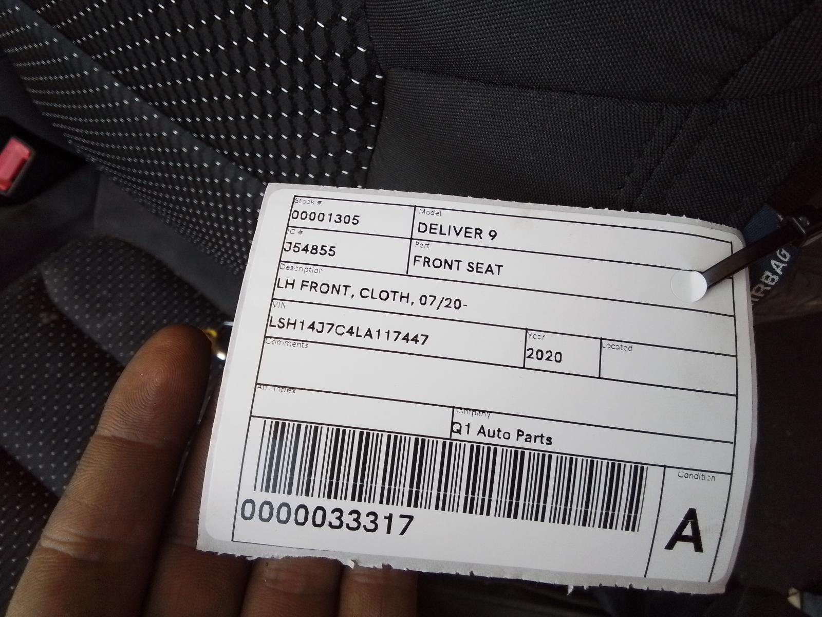 View Auto part Front Seat Ldv Deliver 9 2020