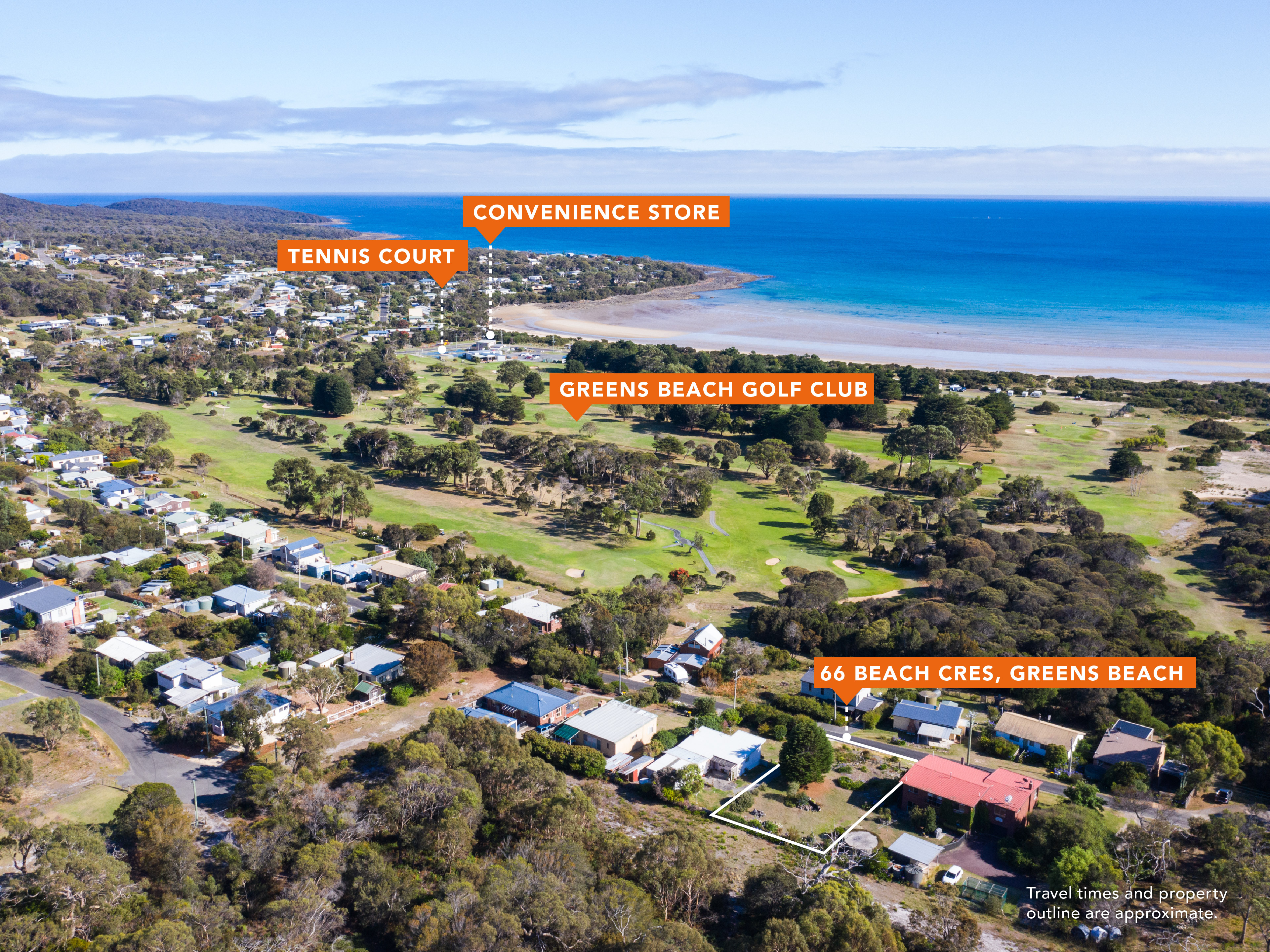 66 Beach Crescent, Greens Beach TAS 7270 Land Sold