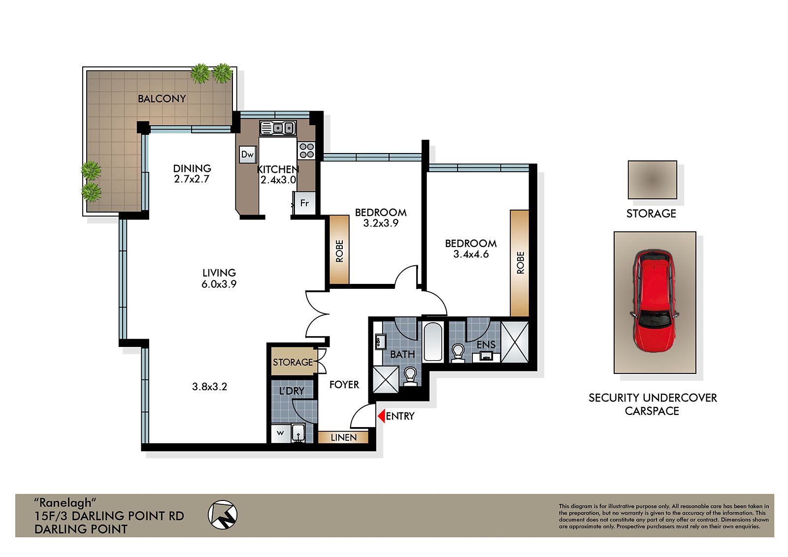 15F/3 Darling Point Road, Darling Point NSW 2027 Apartment Sold