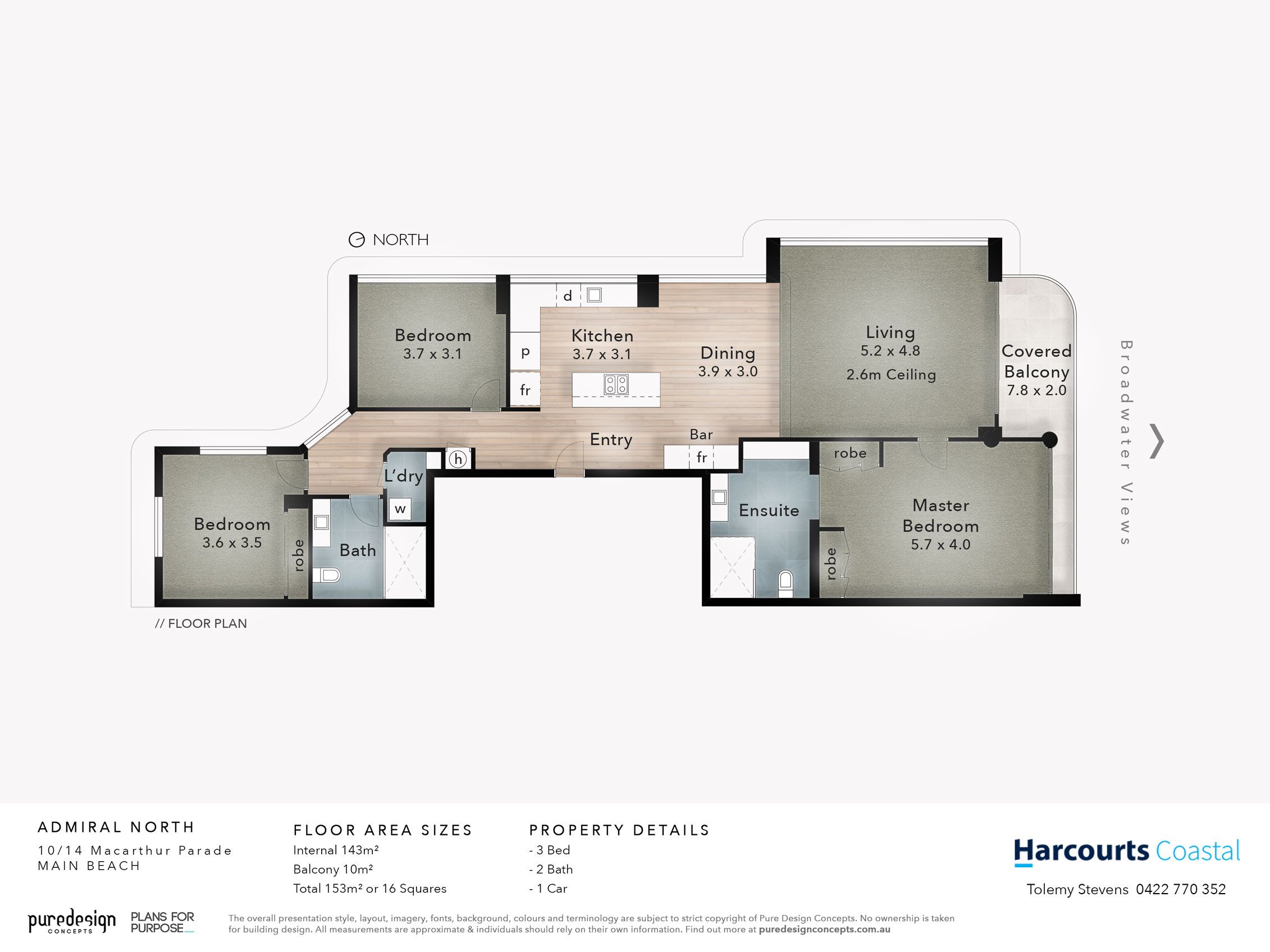 Apt 10 'Admiral North' 14 Macarthur Parade, MAIN BEACH QLD 4217