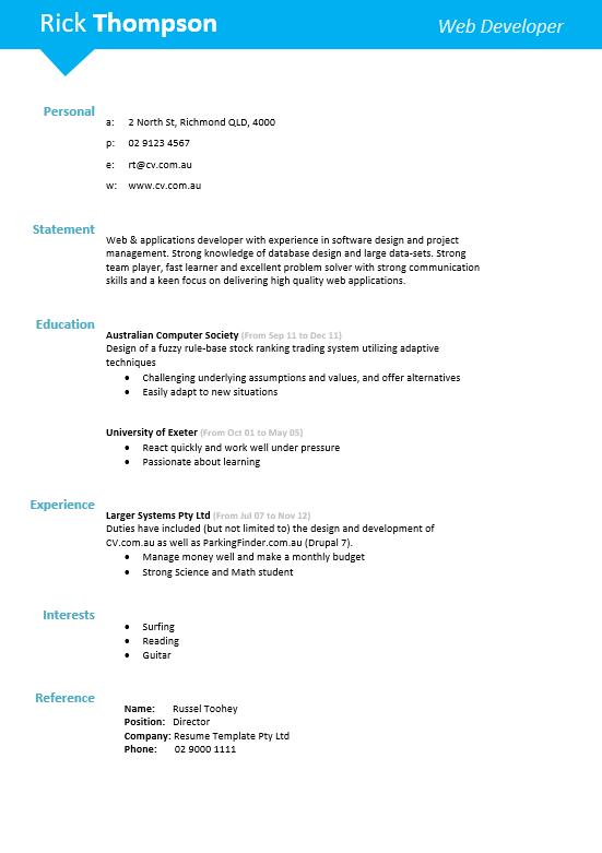 resumetemplate com