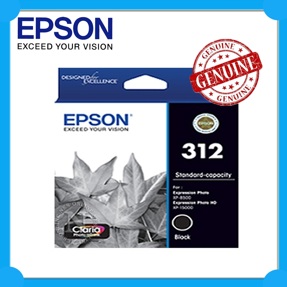Any 1x Epson Genuine 312 BK/C/M/Y/LC/LM Ink for XP8500/XP8600/XP8700