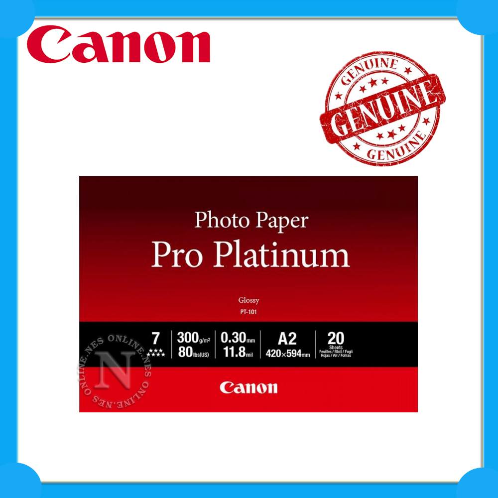 Canon A2 Photo Paper Pro Platinum PT101A2 20Sheet 300gsm for Canon