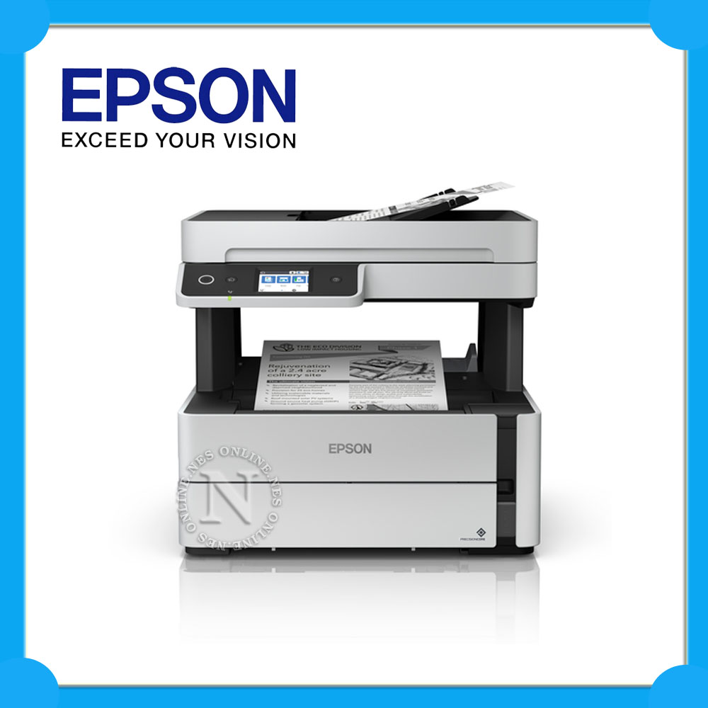 Epson EcoTank ETM3180 B&W Multifunction Wireless Refillable Ink Tank Printer eBay