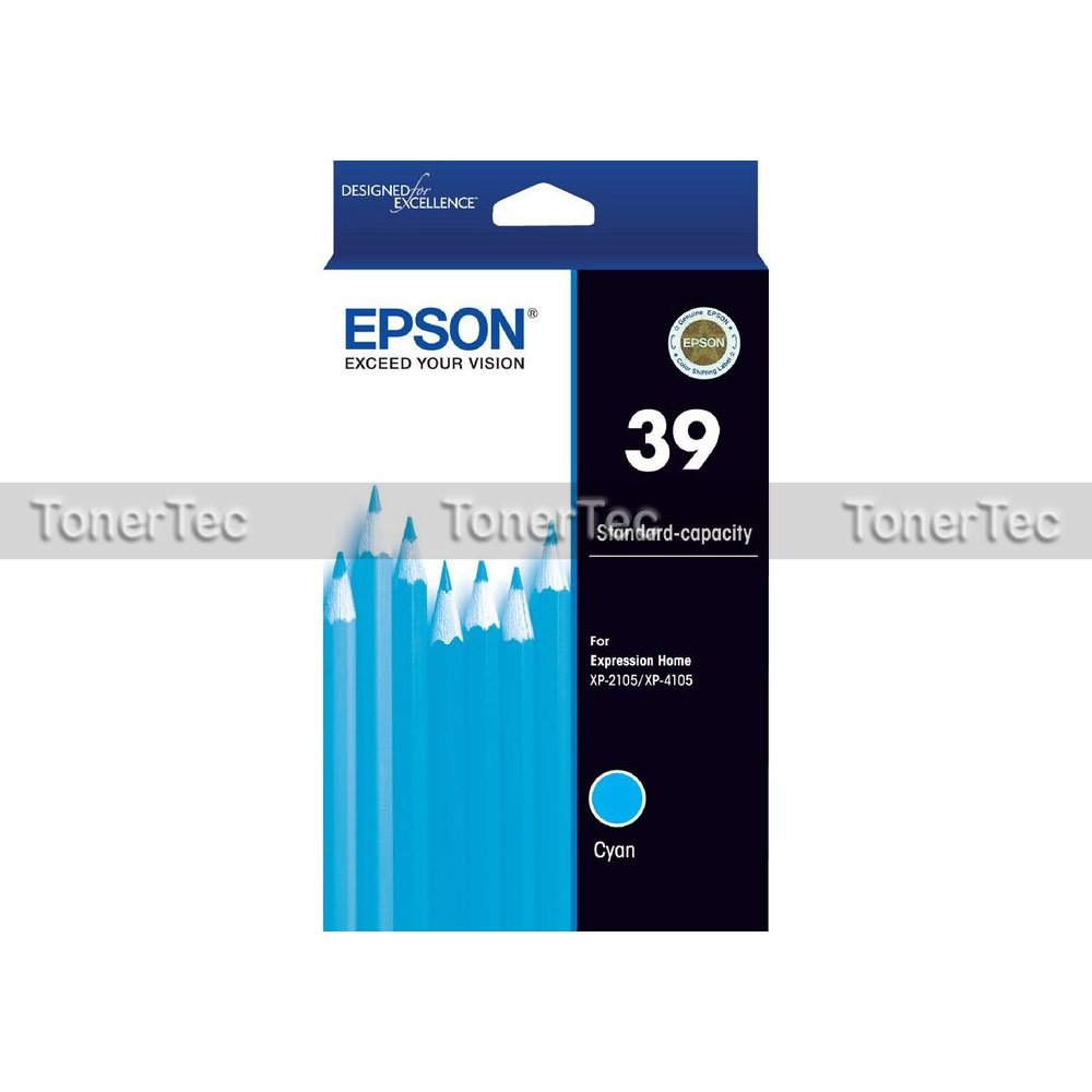 Epson Genuine 39 Cyan Ink Cartridge for XP4105/XP2105 C13T04J292 130