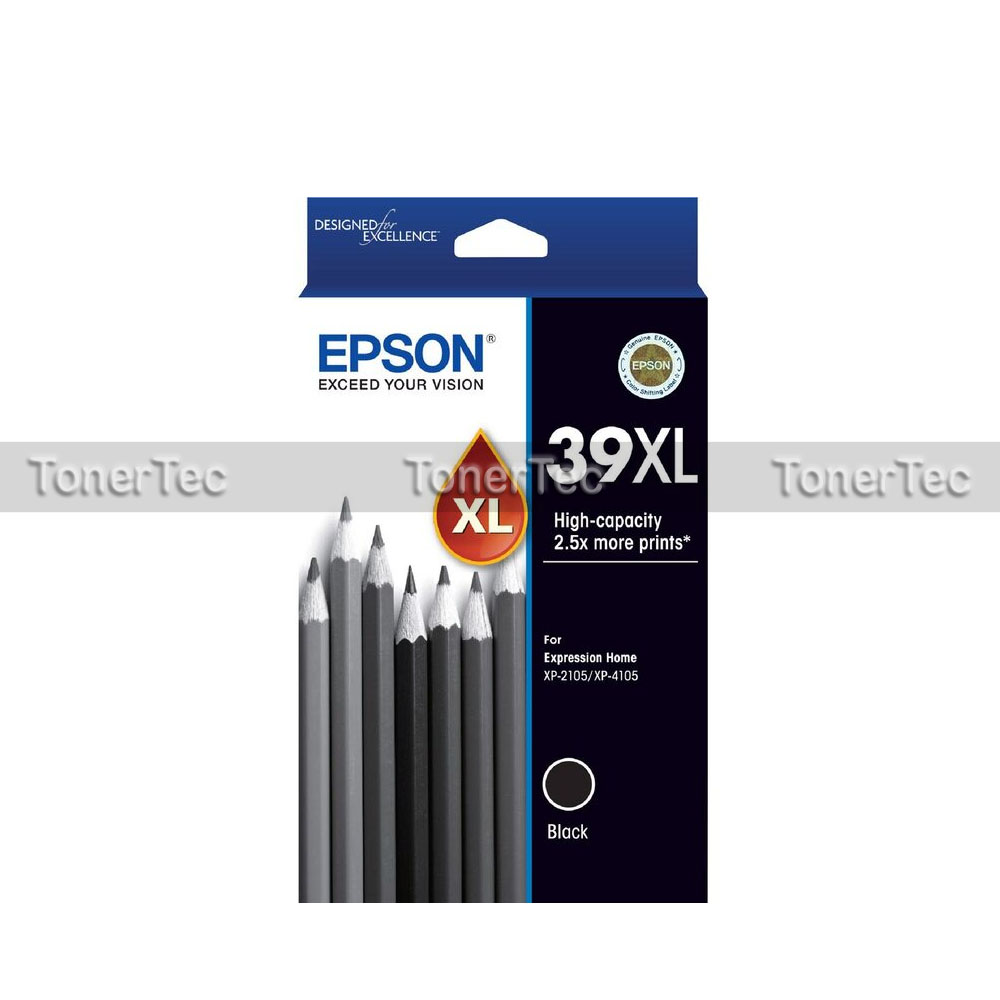 Epson Genuine 39XL Black Ink Cartridge for XP4105/XP2105 C13T04L192