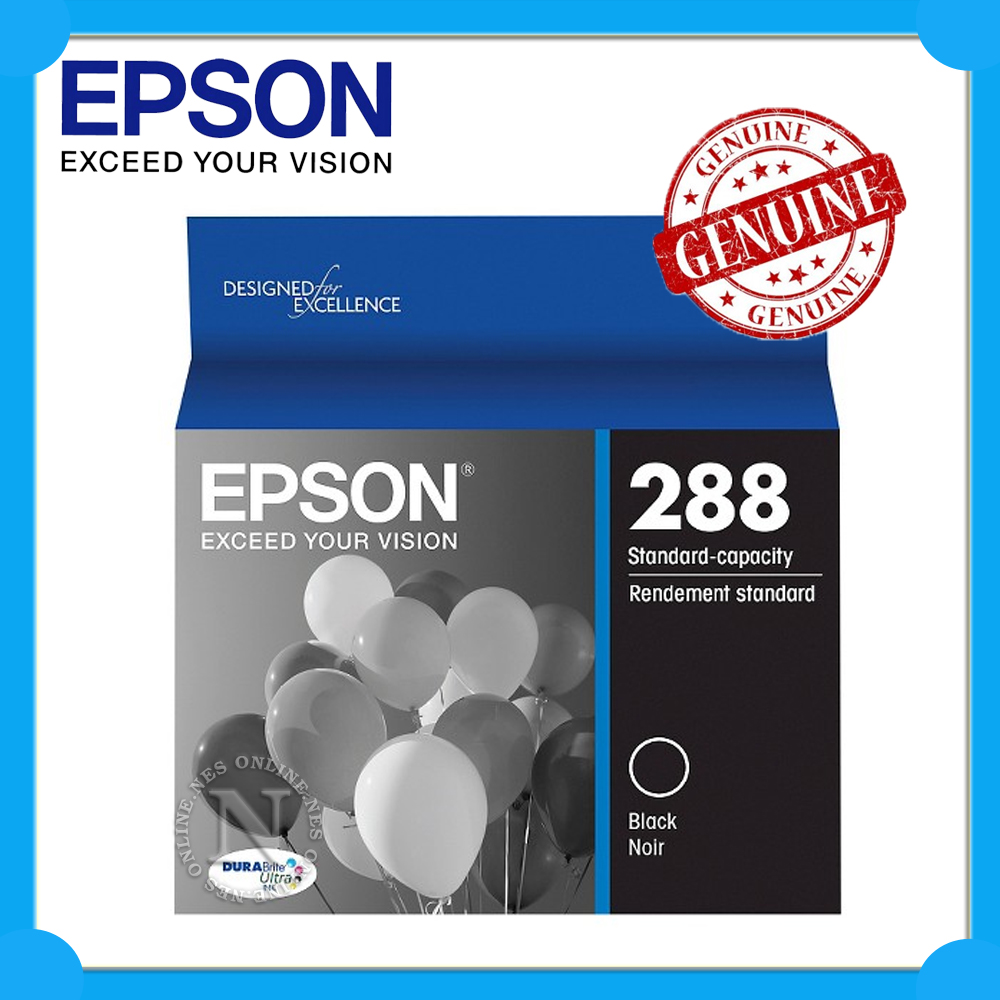 Epson Genuine 288 BLACK Ink Cartridge for XP240/XP340/XP344/XP440