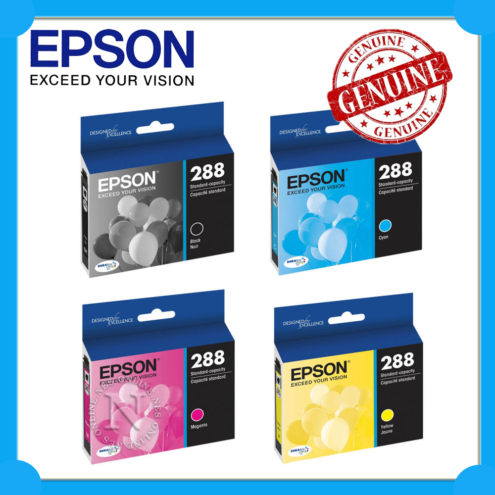 Epson Genuine 288 BK/C/M/Y x4 Ink Set for Expression XP240/XP340/XP