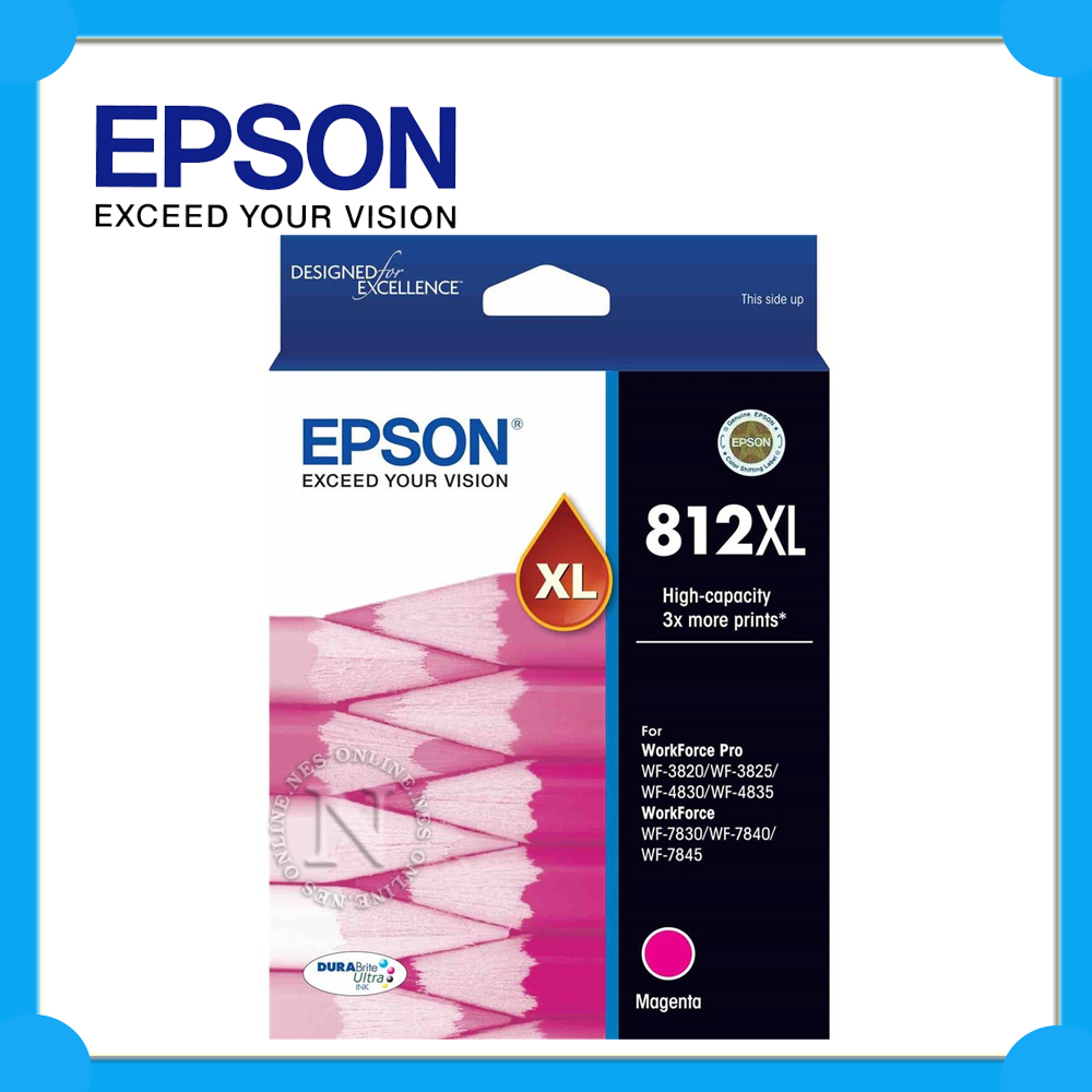 Epson Genuine 812XL Magenta Ink Cartridge WF4830 WF4835 WF3820