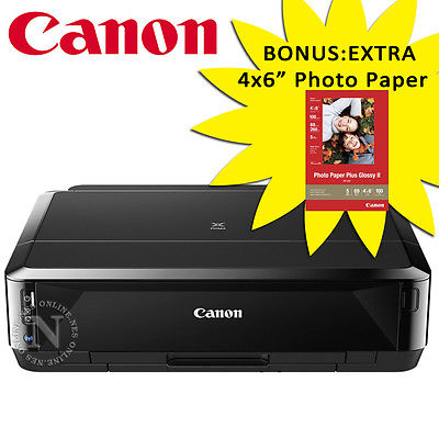 Canon IP7260 Wireless Color Printer+CD/DVD Disc Print+BONUS:50pk 4x6 ...