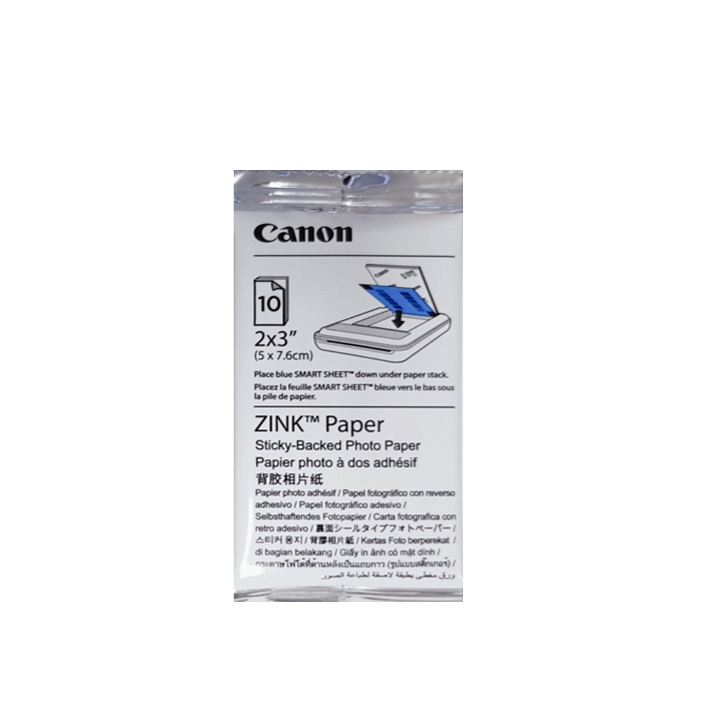 HP/Canon StickyBacked ZINK Photo Paper 2x3Inch (10xPack) for Sprocket snapshot 190781753223 eBay