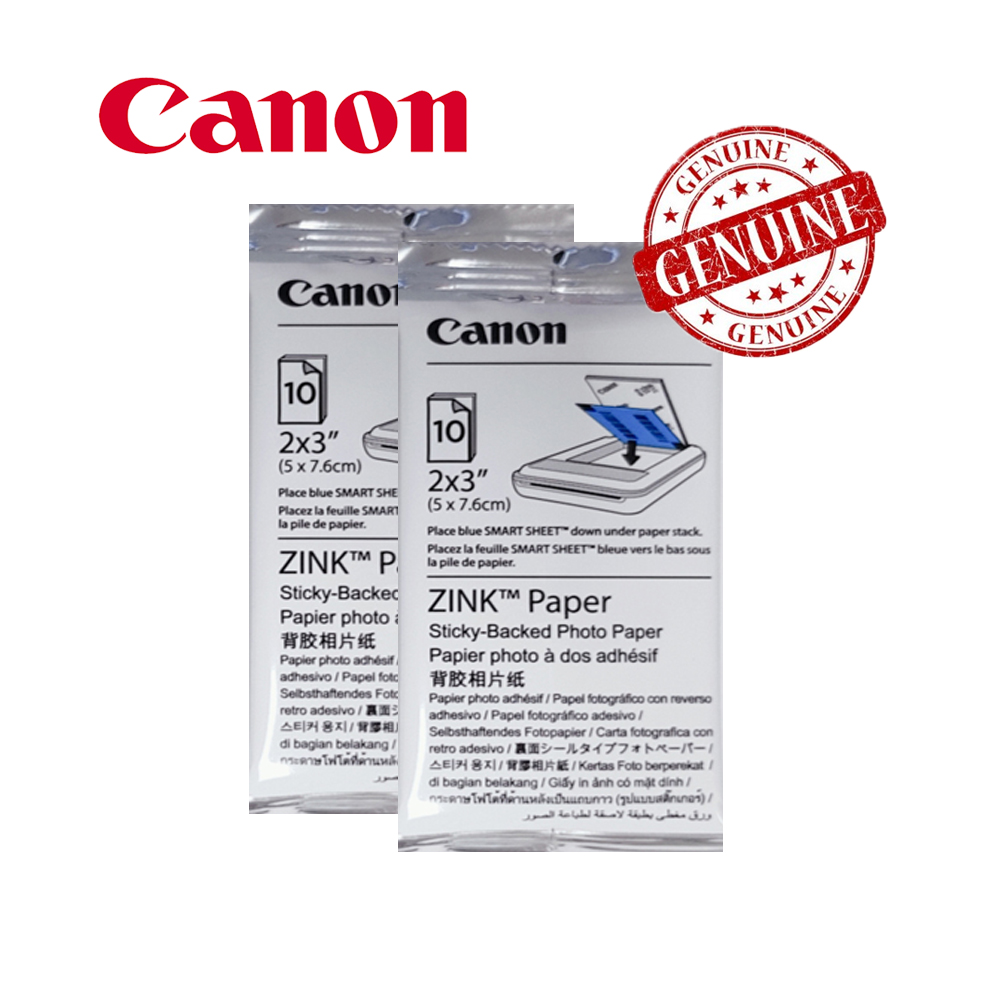 2x HP ZINK StickyBacked 2"x3" Glossy Photo Paper (2x20 Sheets)>Sprocket 1PF35A 190781753223 eBay