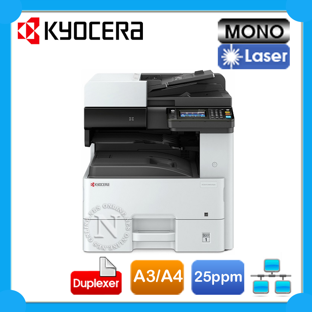 Kyocera M4125IDN A3/A4 3in1 Mono Laser Network Printer+Auto Duplex+ADF ...
