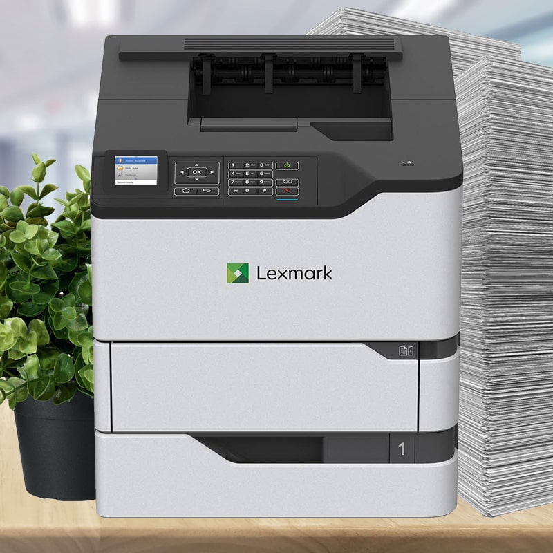 Lexmark MS823dn Network A4 Duplex B&W Laser Printer+2.4" LCD USB 61PPM