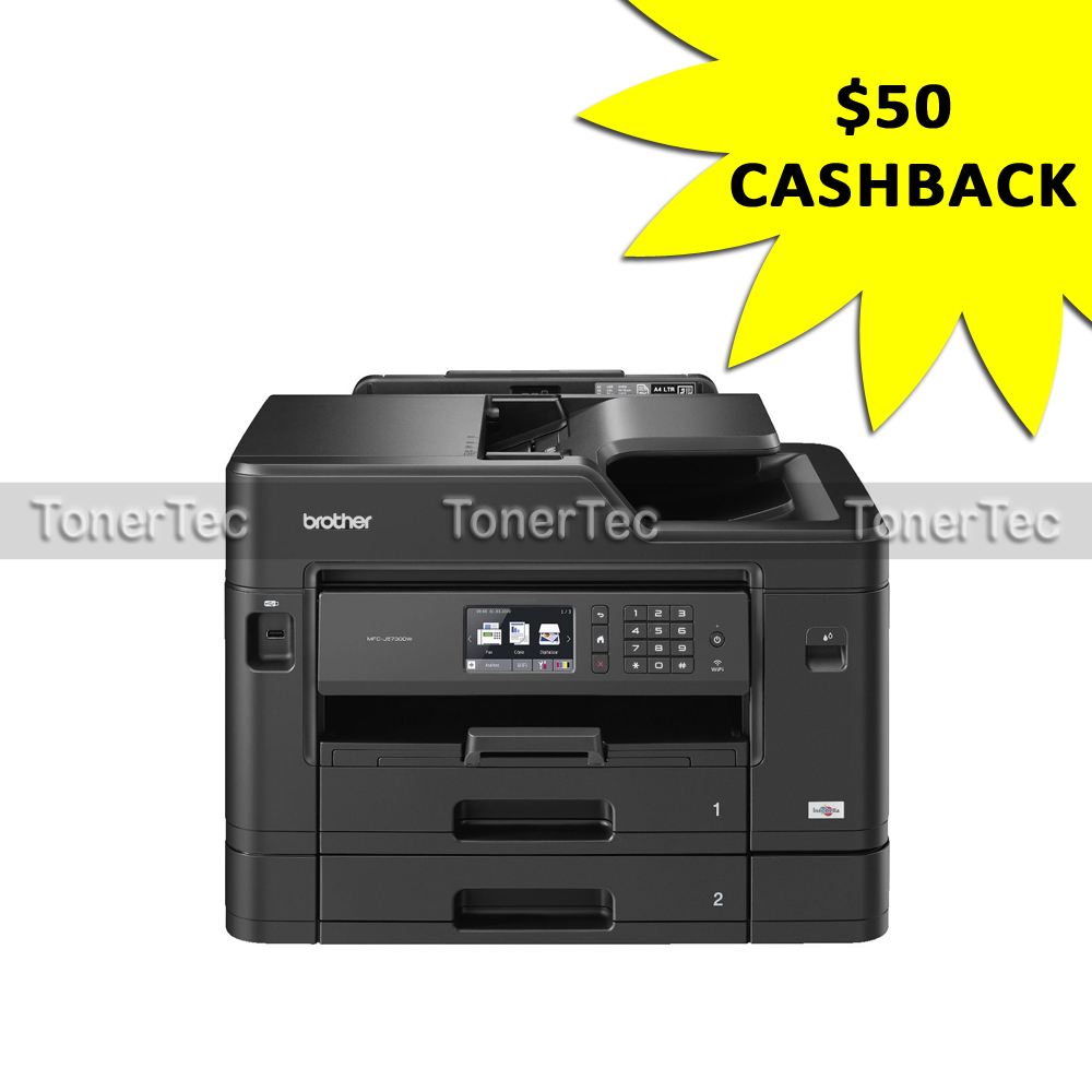Brother MFCJ5730DW MultiFunction Wireless Inkjet Printer+Duplex+50