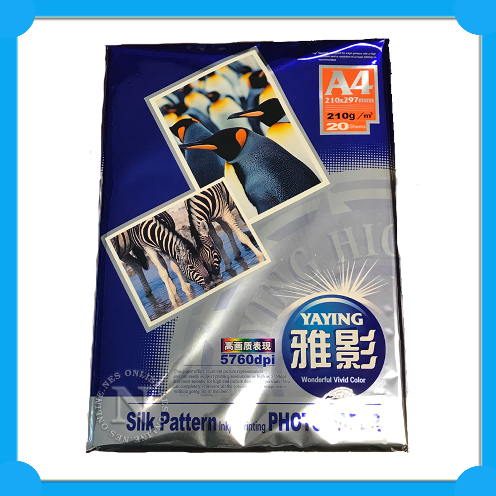 YaYing A4 Silk Pattern Inkjet Printing Photo Paper 210GSM 20 Sheets 210mmx297mm eBay