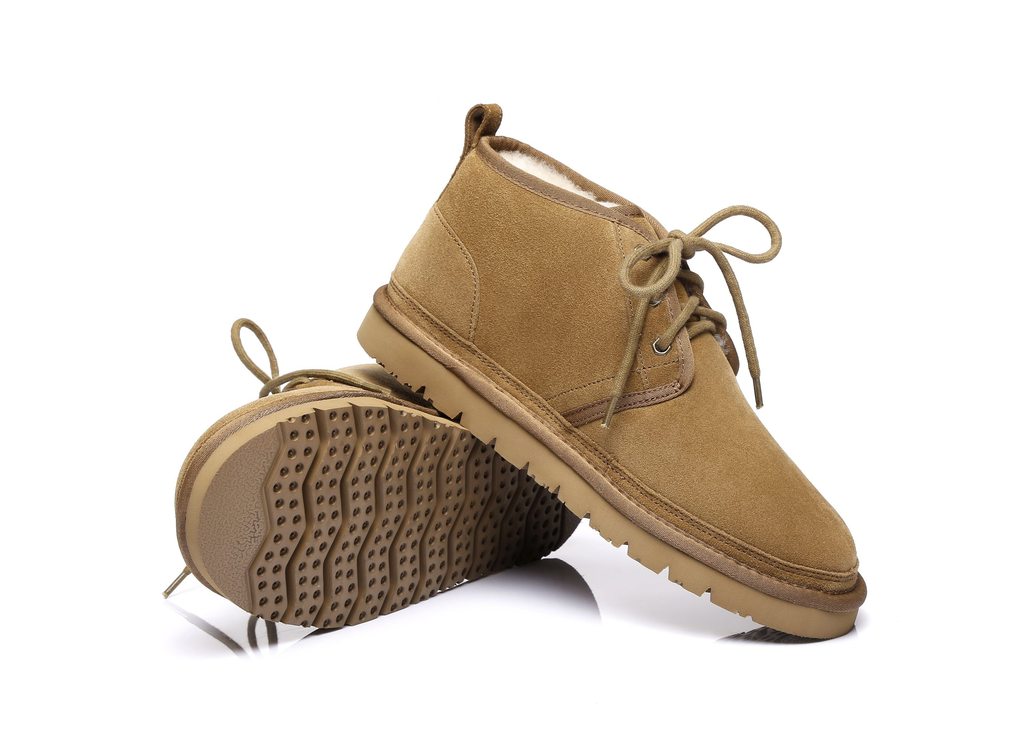 UGG Australian Shepherd Mens Ankle boots Kay Cow Suede Sheepskin Boots