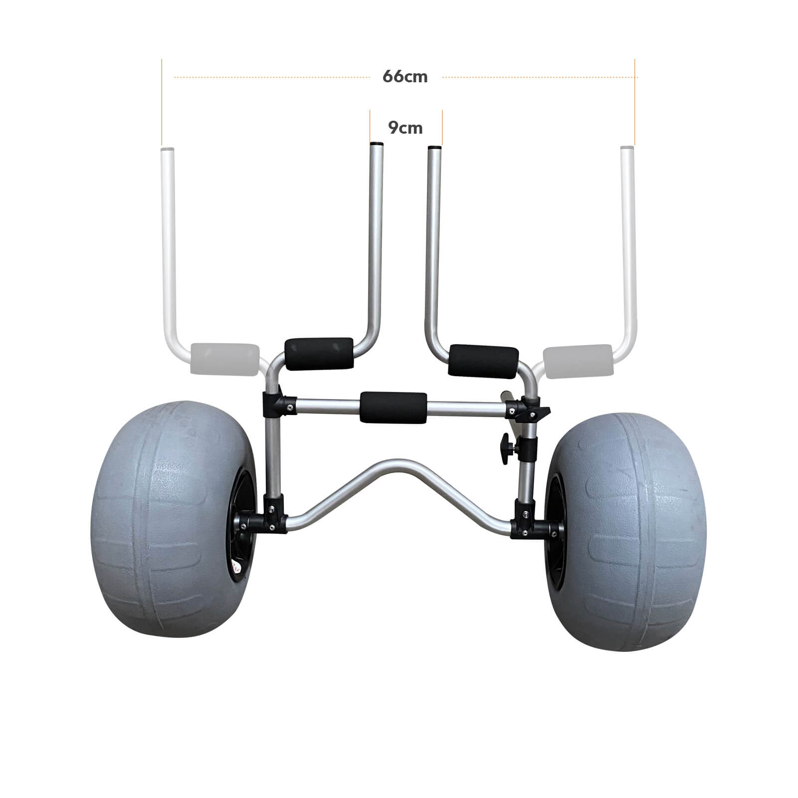 Blackhawk Adjustable Inflatable Beach Wheel Kayak Scupper holes Trolley