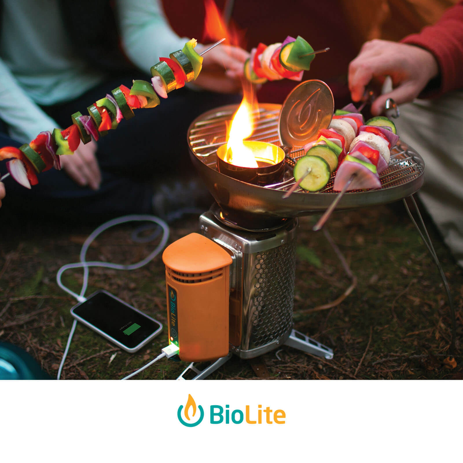 BioLite CampStove2 Outdoor Camping Cooking Stove LED USB Device Charger