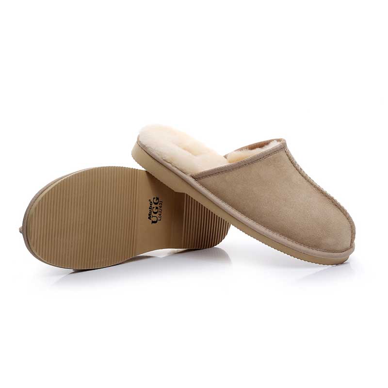 SW1300 Men's UGG Scuff Slippers SAND Colour DoubleFace Australian