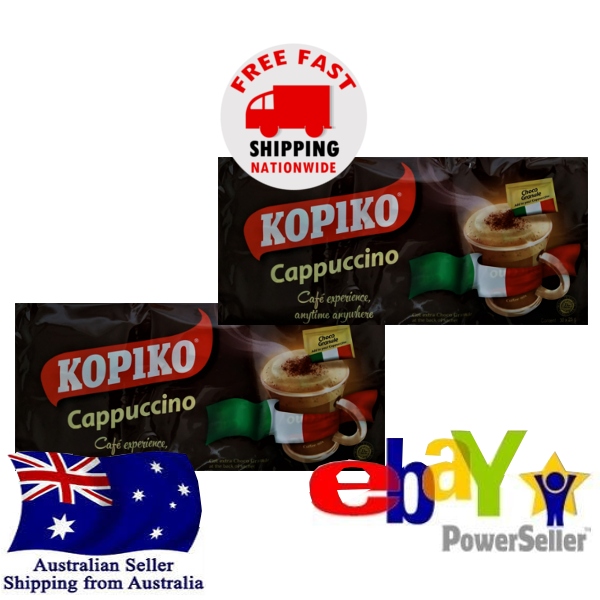 2x Kopiko Cappuccino Choco Granules Instant Coffee Mix 30 sachetsx25g