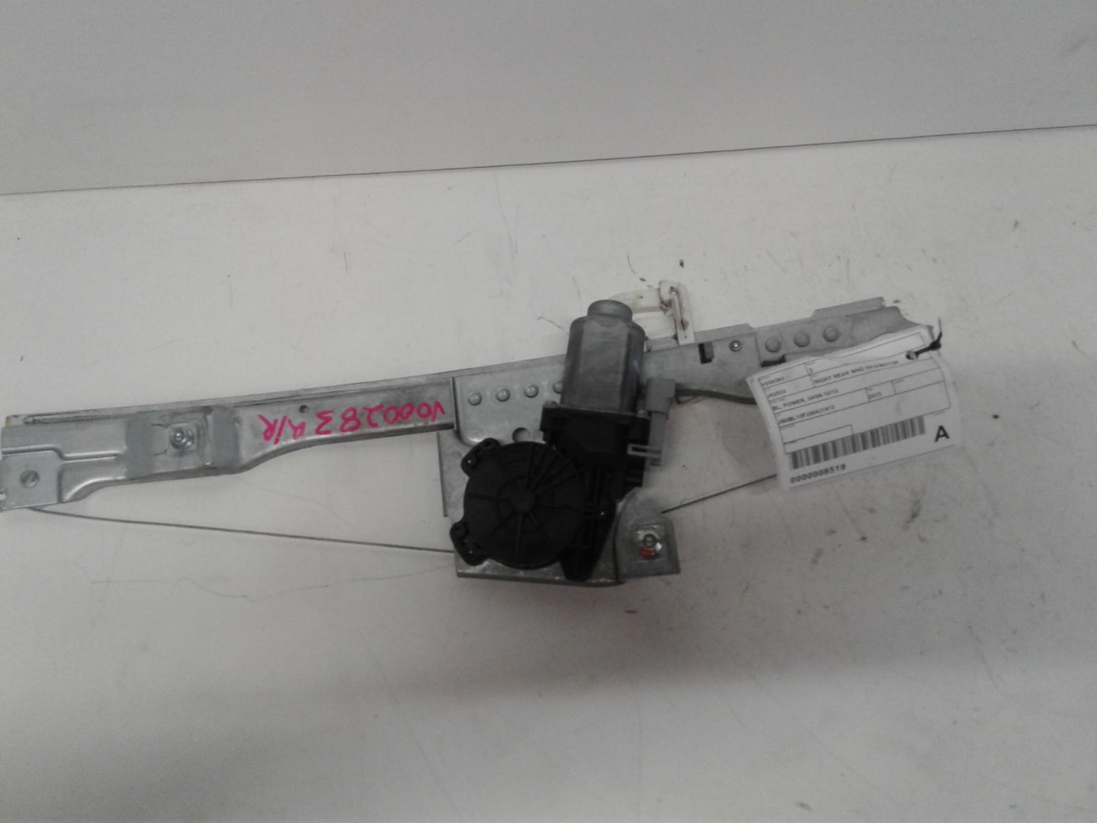 2013 Mazda 3 Right Rear Wnd Reg/Motor View Auto part Right Rear Wnd Reg/Motor Mazda 3 2013