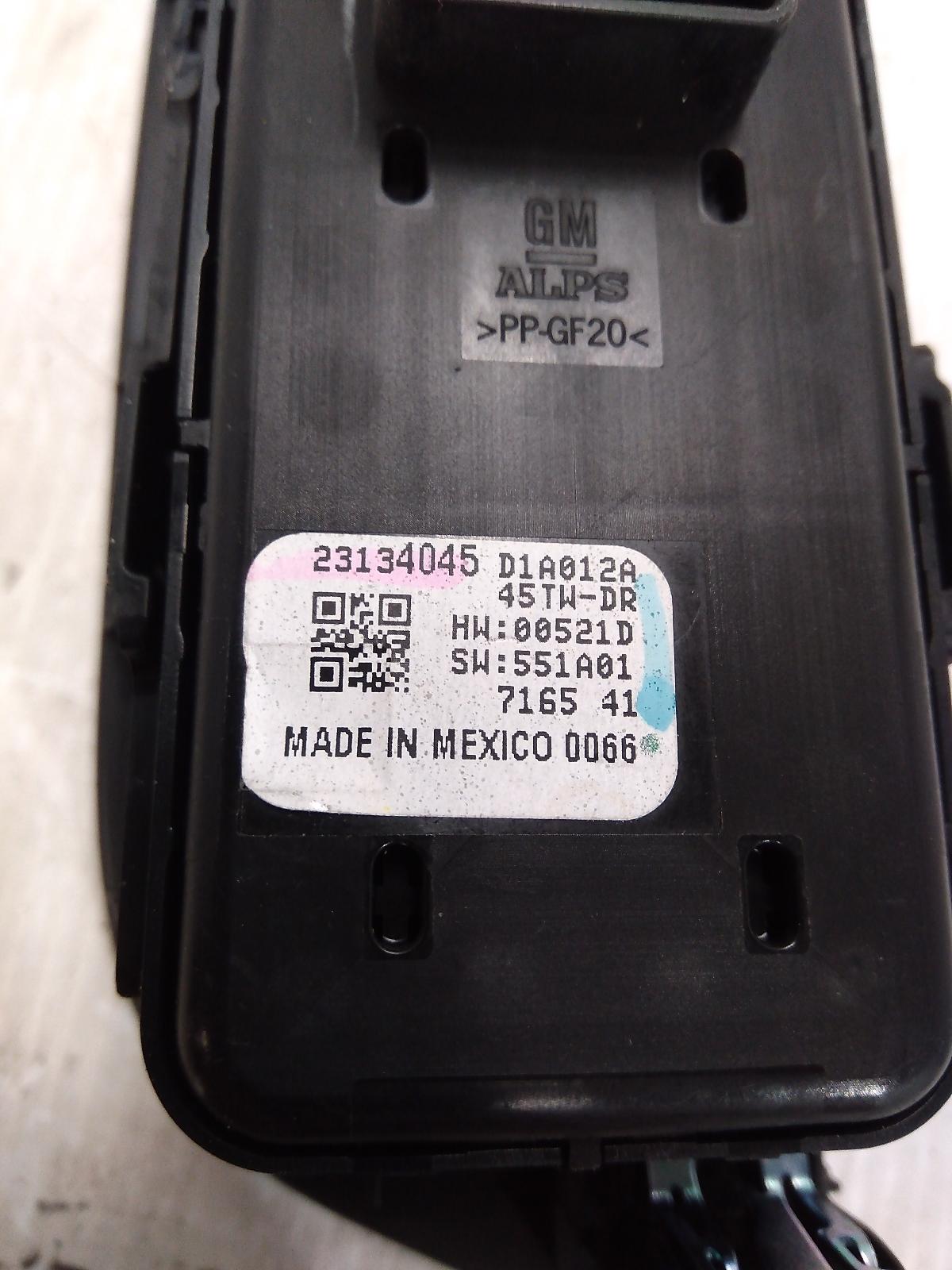 2018 Holden Equinox Pwr Dr Wind Switch View Auto part Pwr Dr Wind Switch Holden Equinox 2018