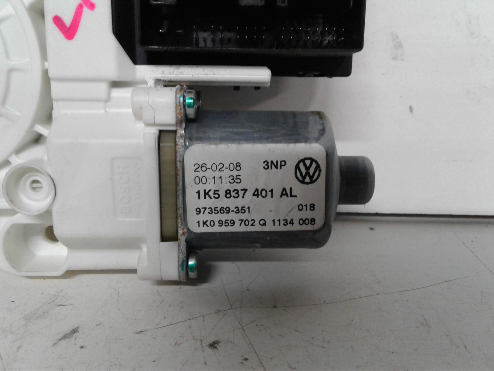 View Auto part Left Front Window Reg/Motor Volkswagen Jetta 2008