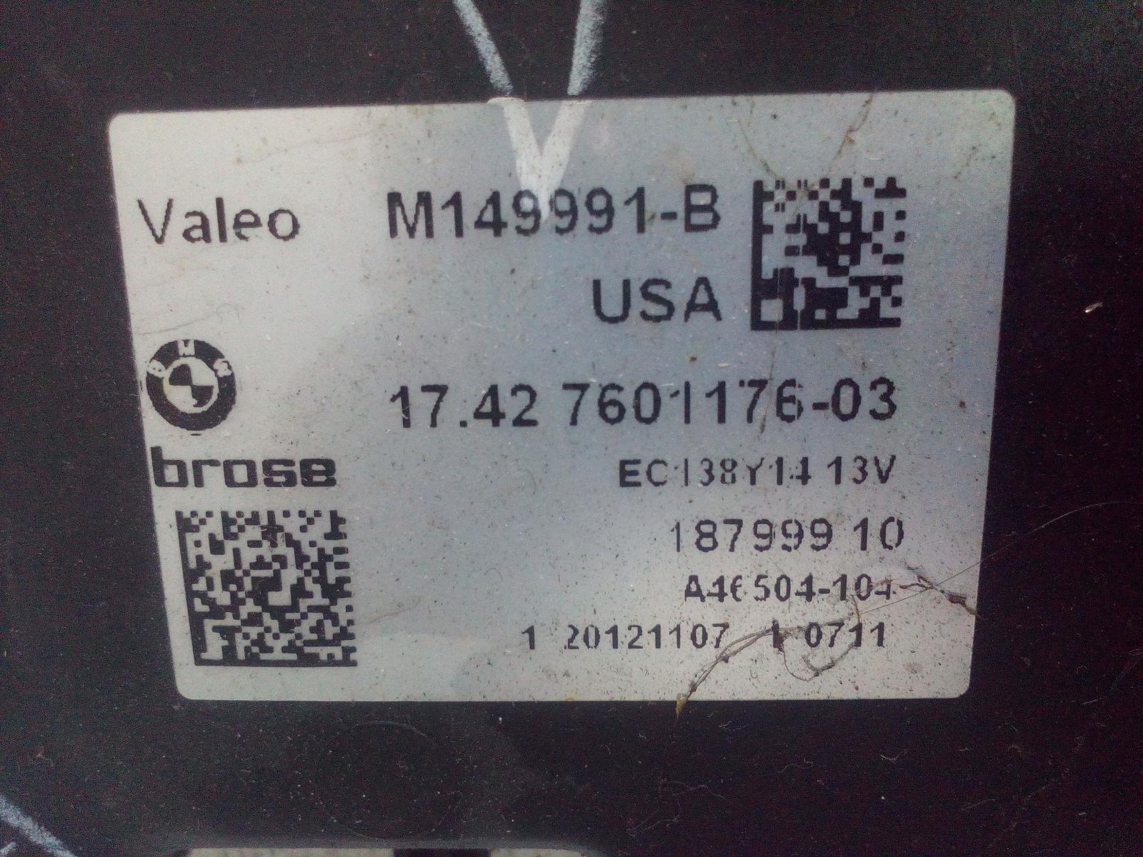 View Auto part Fan Bmw X3 2013