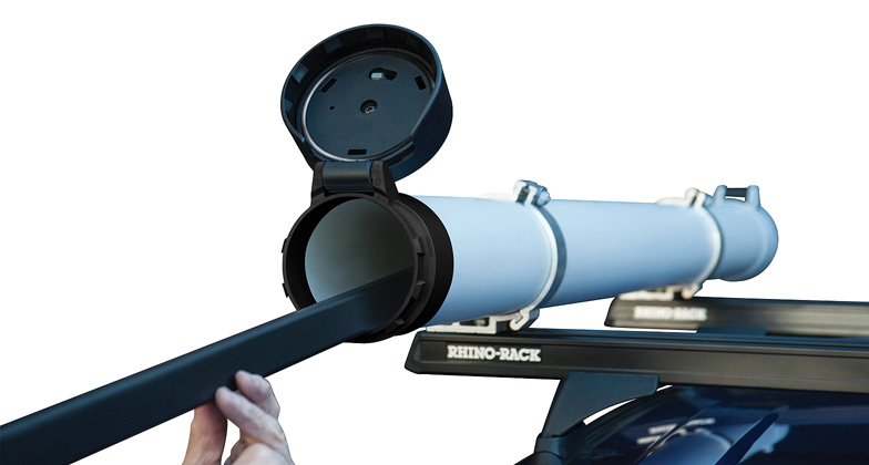 Rhino-Rack LSE100H Conduit Locking End Cap (100mm) - Roof Rack World