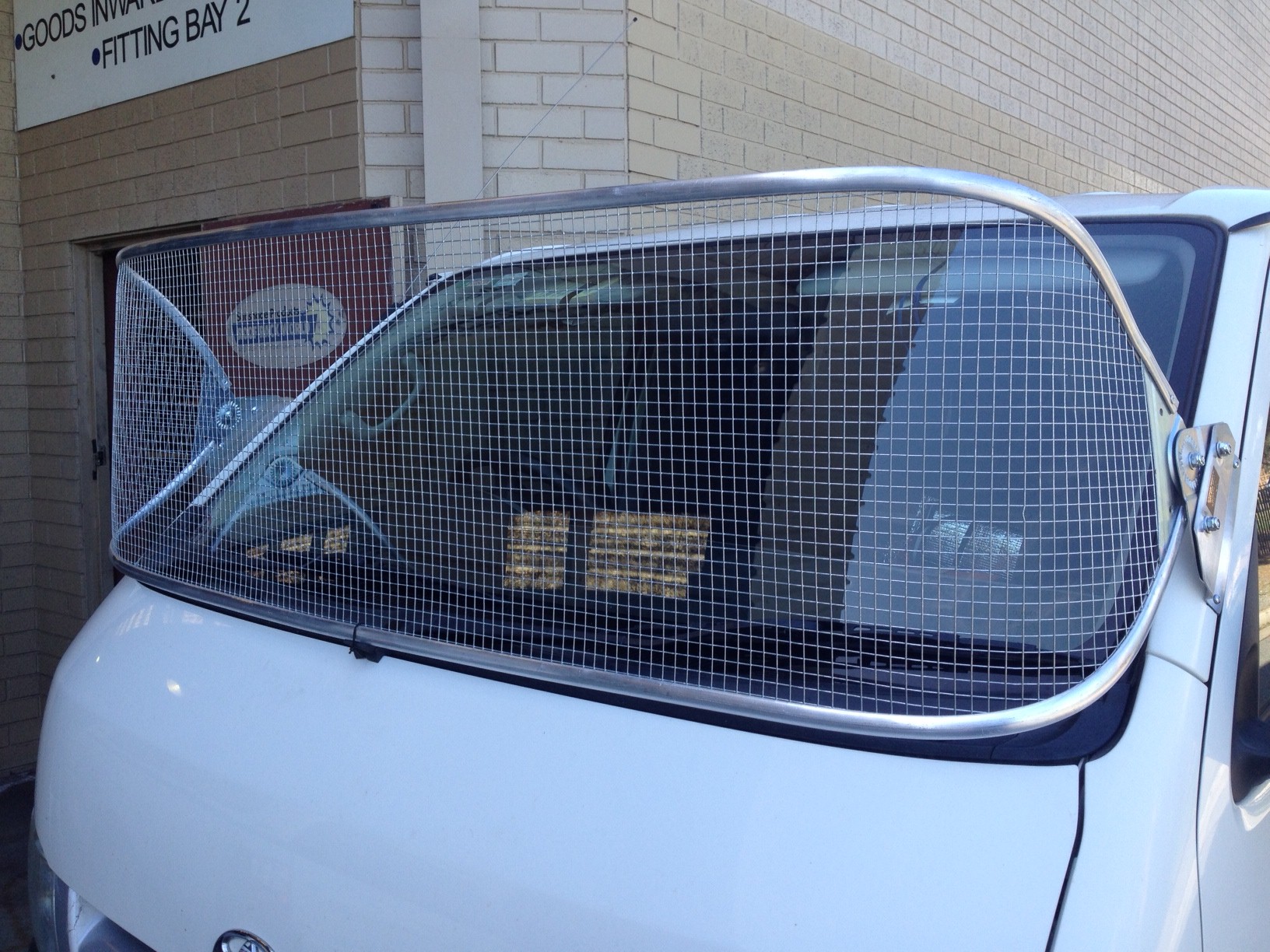 Stone Guard Toyota Hiace LWB 200505/19 Silver 450mm Windscreen