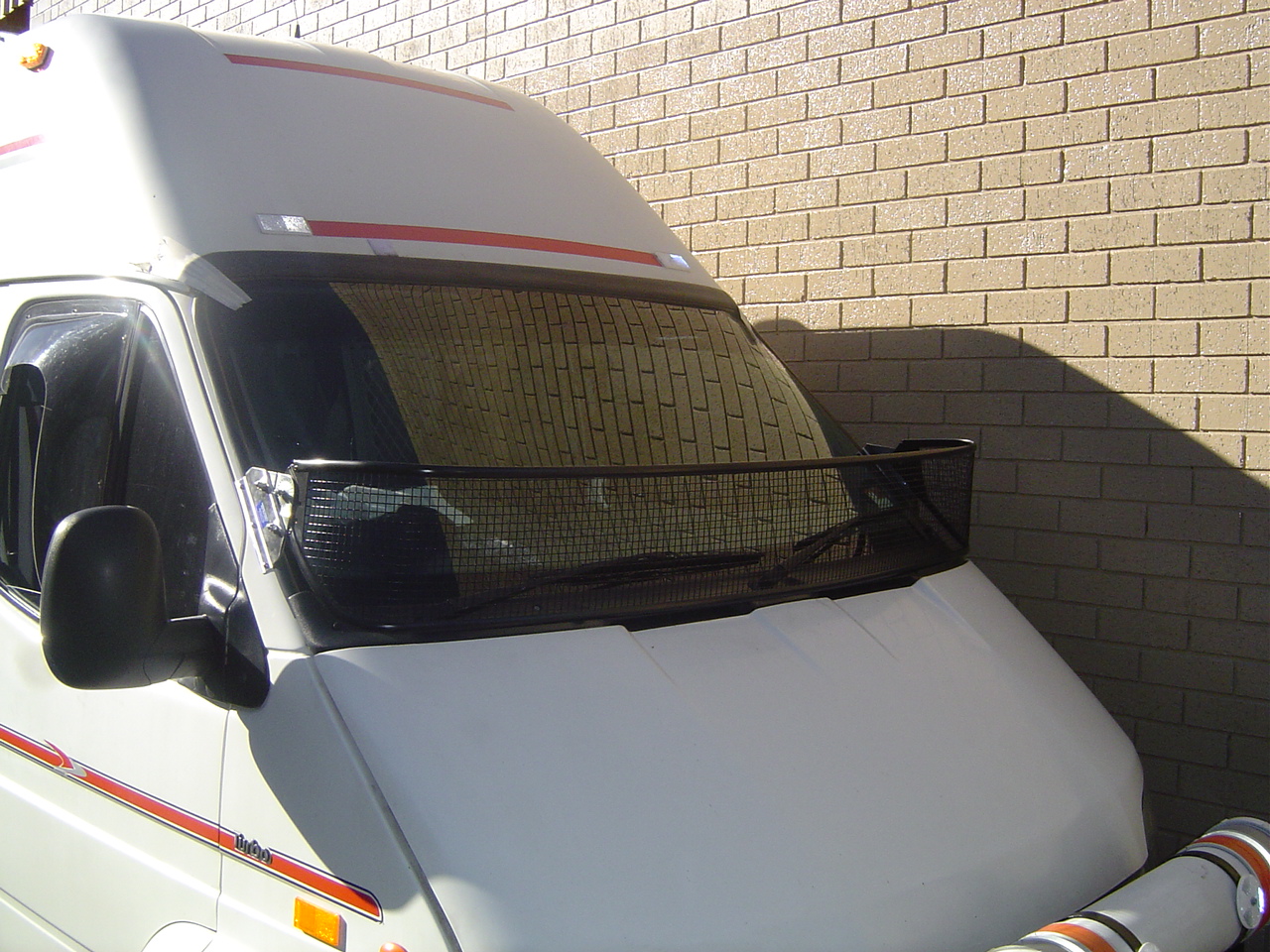 Stone Guard Mercedes Sprinter Black 300mm Windscreen Protector Roof