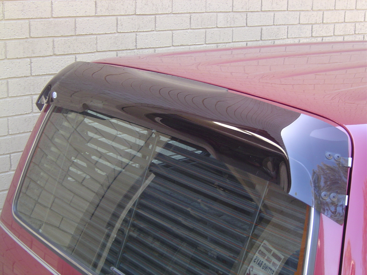 Rear Dust & Wind Deflector Plastic Toyota 80 Series L/cruiser (liftup