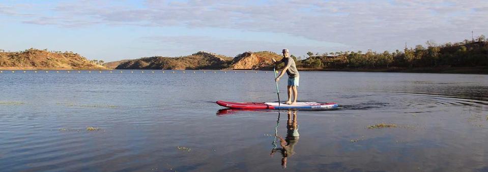 SUPing at Lake Moondara