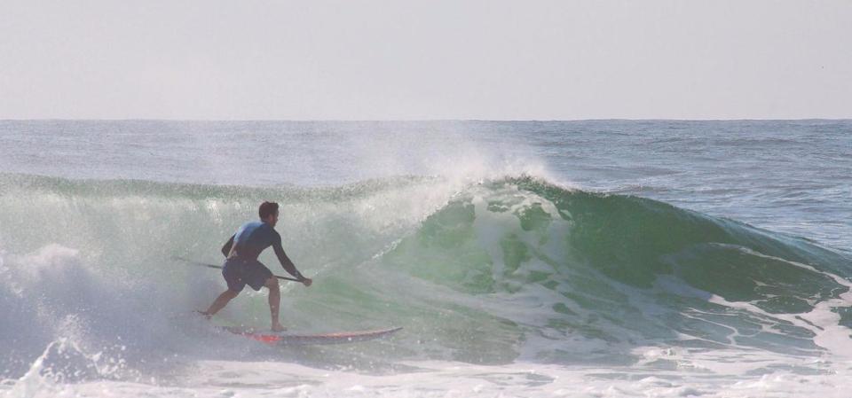 SUPing at Black Head - Back Beach