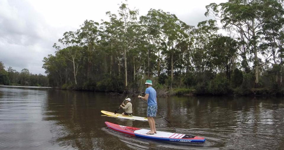 SUPing at Wallamba River