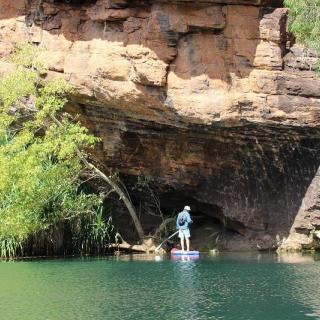 SUPing at Lawn Hill Gorge