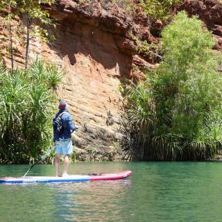 SUPing at Lawn Hill Gorge