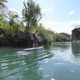 SUPing at Lawn Hill Gorge