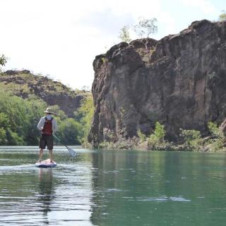 SUPing at Lawn Hill Gorge