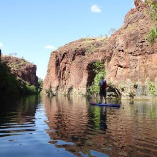 SUPing at Lawn Hill Gorge