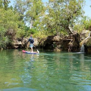 SUPing at Lawn Hill Gorge