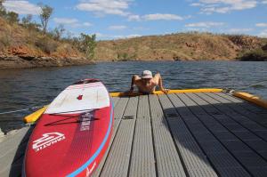 Go to SUPing at Lake Julius, Lake Julius QLD