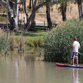 SUPing at Mannum