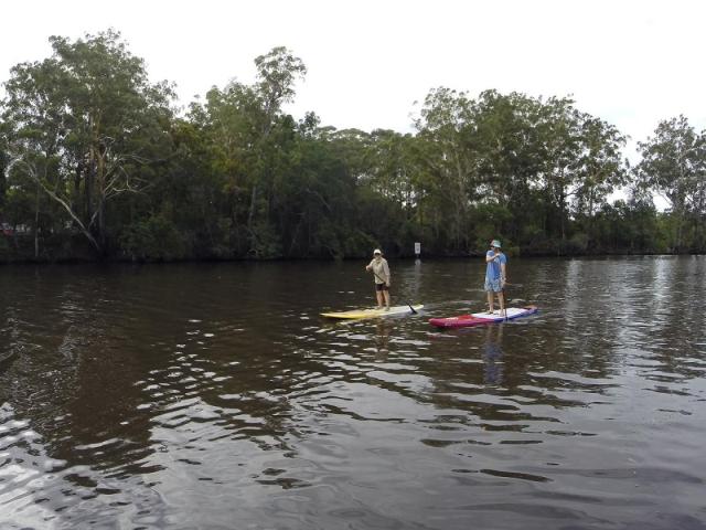 SUPing at Wallamba River
